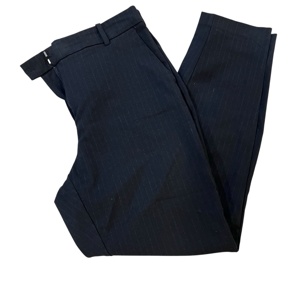 Black H&M Pinstripe Skinny Slacks